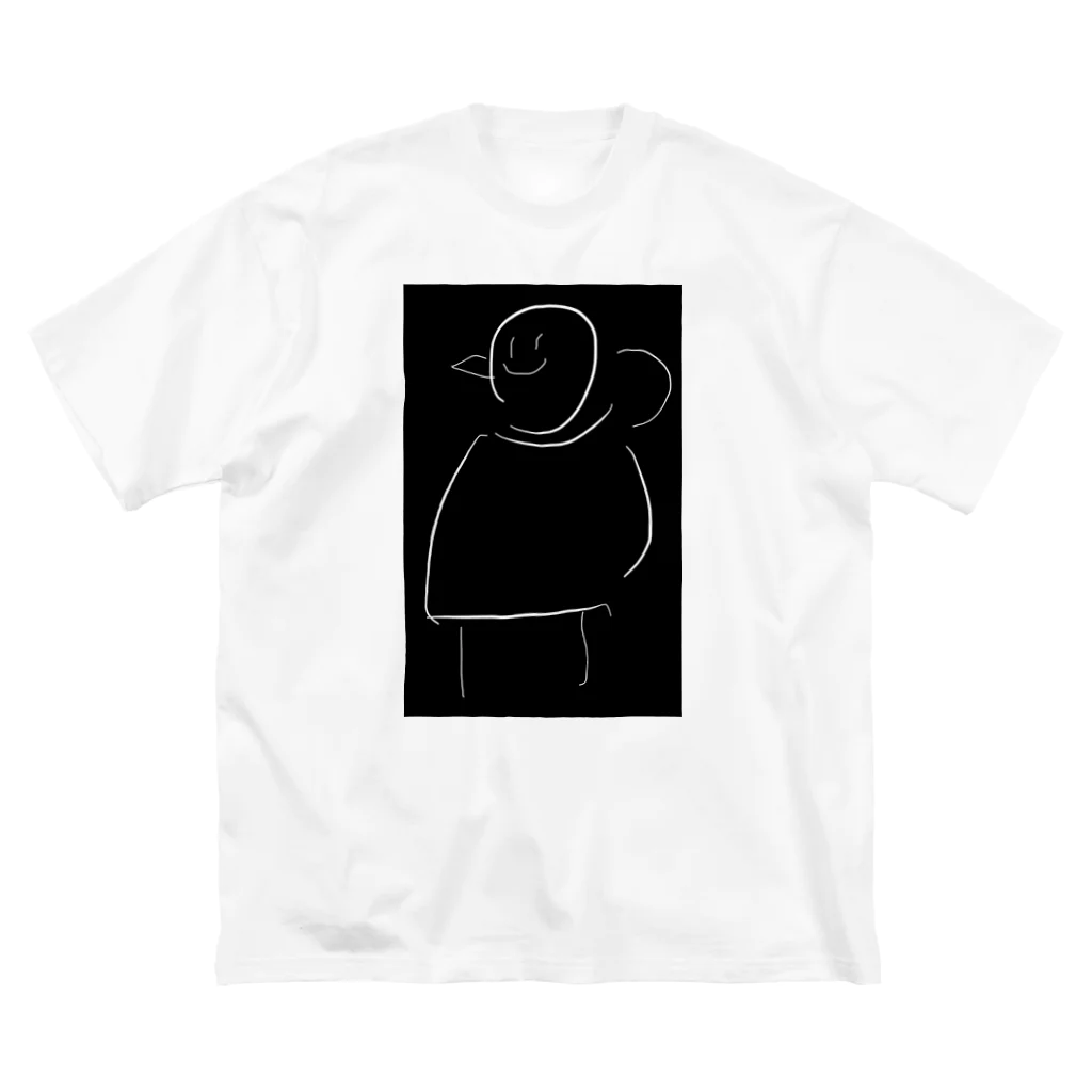 MoniMoruのぺんぎんみたいなパーカー着てる人 ビッグシルエットTシャツ