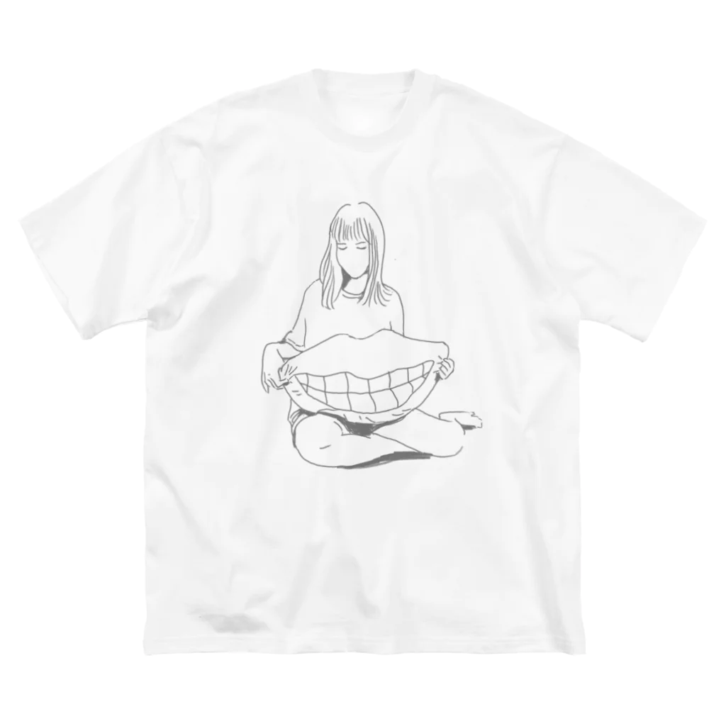 すべてはアルプスマーモットから。のビッグマウスガール ビッグシルエットTシャツ