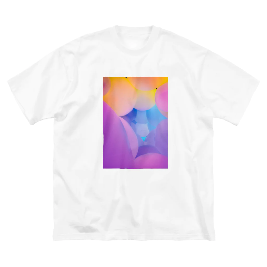 PhotoCollé フォトコラージュのBalloon・色彩風船  ビッグシルエットTシャツ