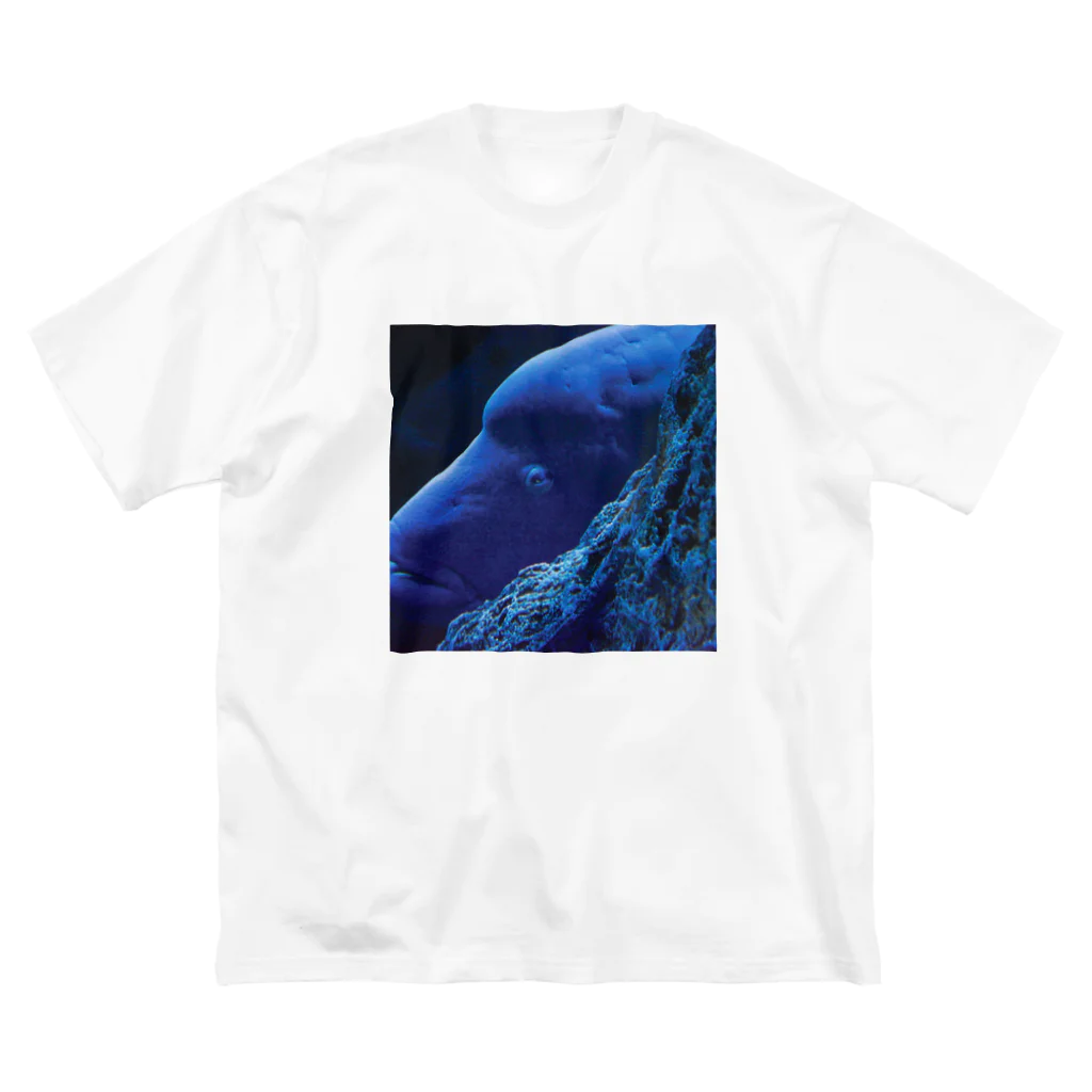 PhotoCollé フォトコラージュのMassiveBlue・深海妖怪  ビッグシルエットTシャツ