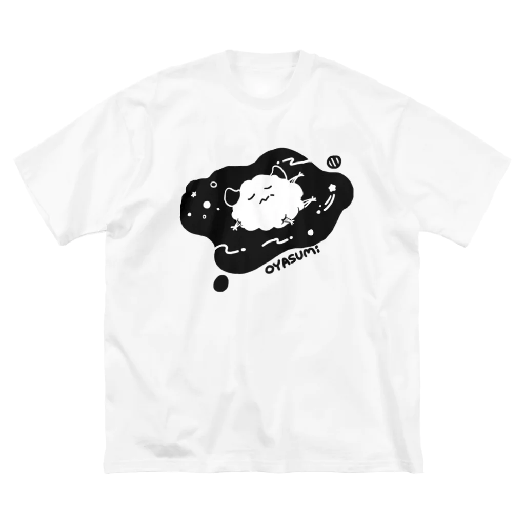 SPACEのおやすみDARY 白 ビッグシルエットTシャツ