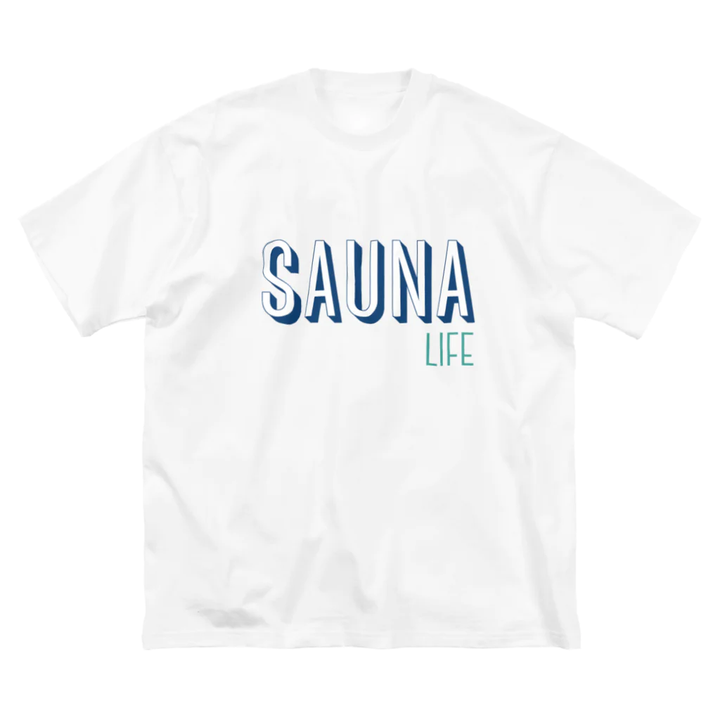 SNOW LIFE JOURNEYのSAUNA LIFE サウナライフ。 ビッグシルエットTシャツ