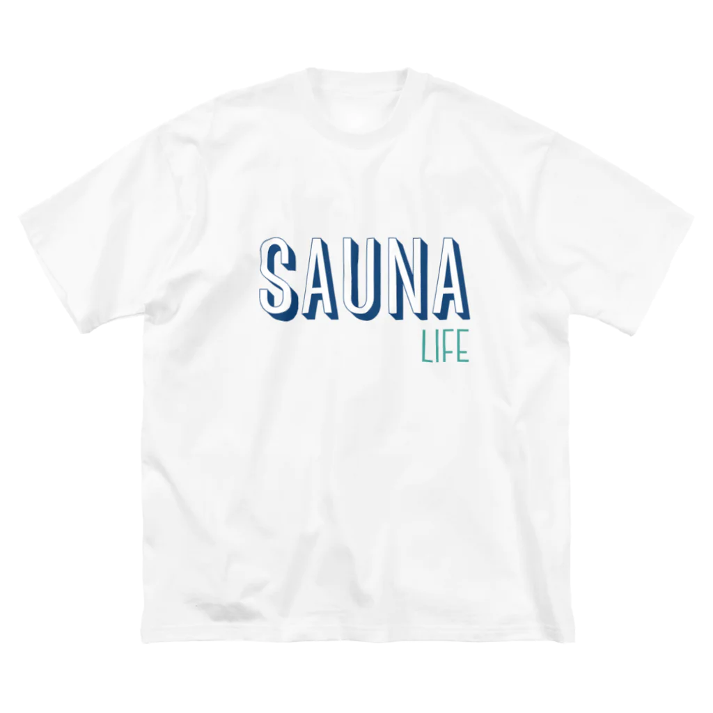 SNOW LIFE JOURNEYのSAUNA LIFE サウナライフ。 Big T-Shirt