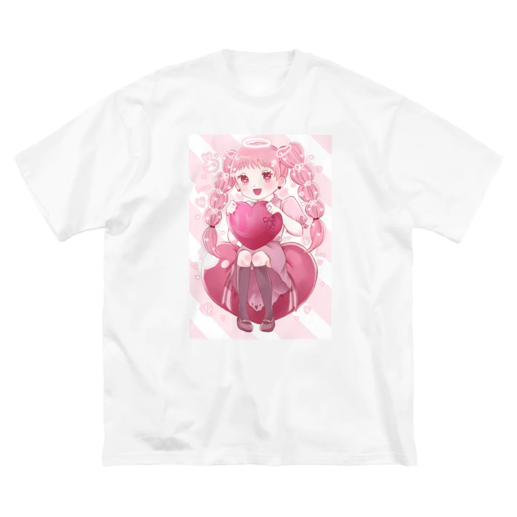 𝕊𝕟𝕠𝕨𝕄𝕚𝕚の私のハートを受け取ってね❤️‍🩹(背景あり) Big T-Shirt