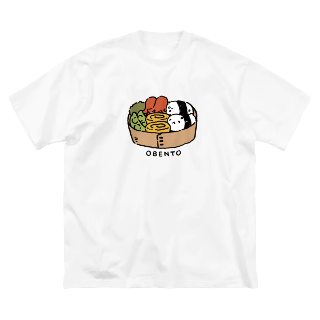 小粒パンダのおみせの小粒パンダOBENTO！ ビッグシルエットTシャツ