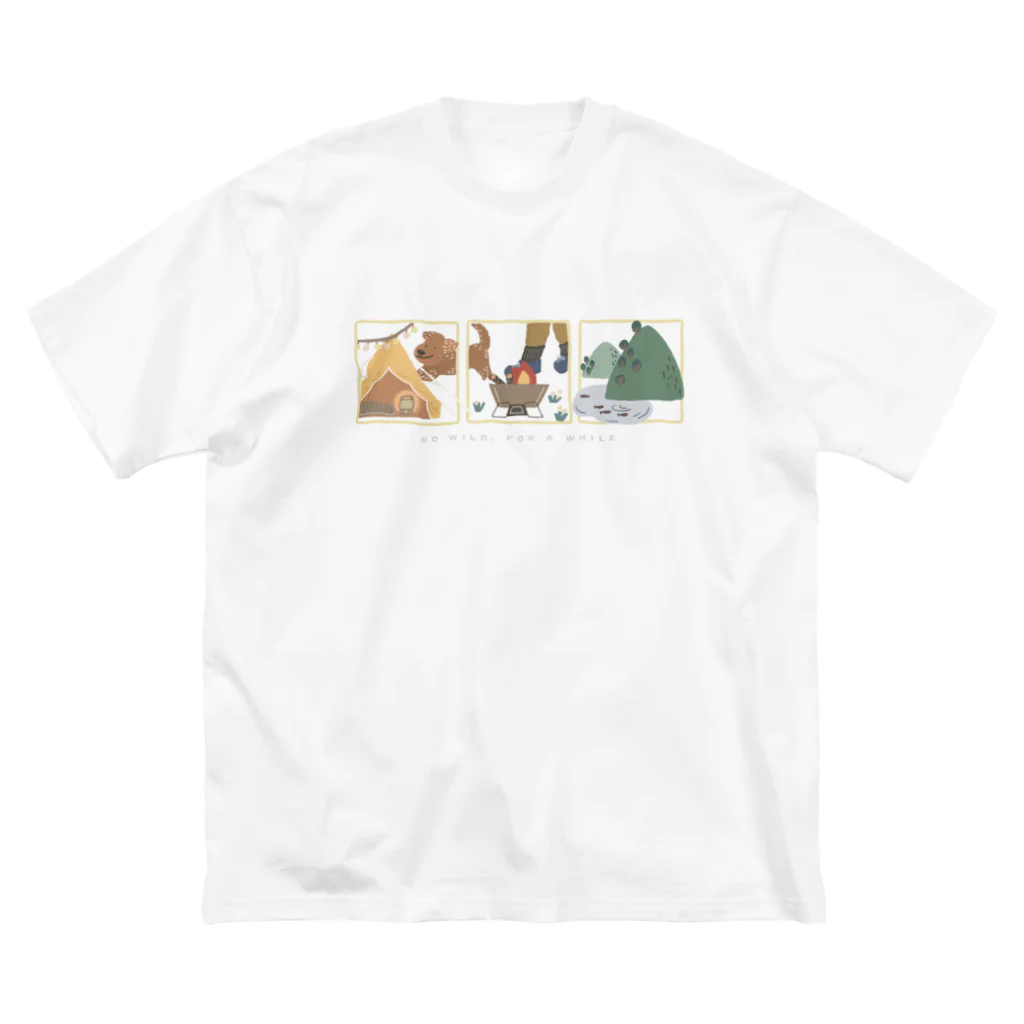 bueibueidrawingのGO WILD, FOR A WHILE ビッグシルエットTシャツ