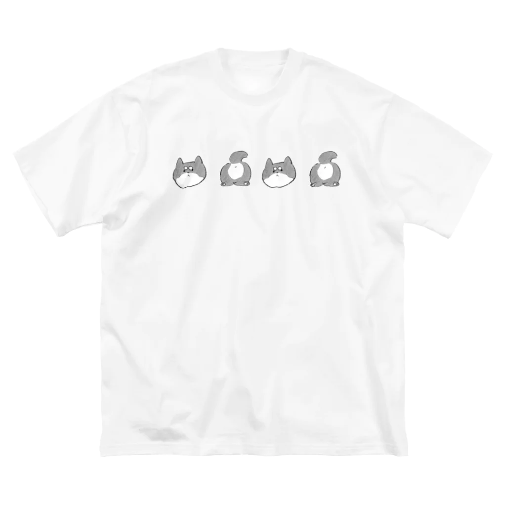 よ し だ屋の柴犬の顔とお尻 Big T-Shirt