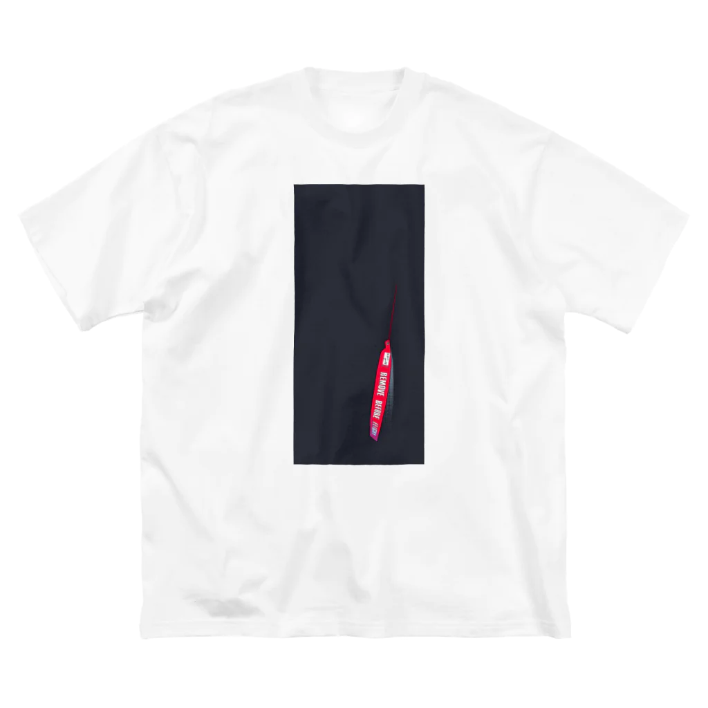 小鴉のREMOVE BEFORE FLIGHT dark ビッグシルエットTシャツ