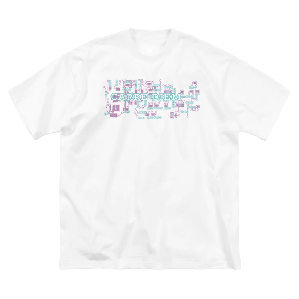 CARPE DIEMの基盤 くすみパープル ビッグシルエットTシャツ