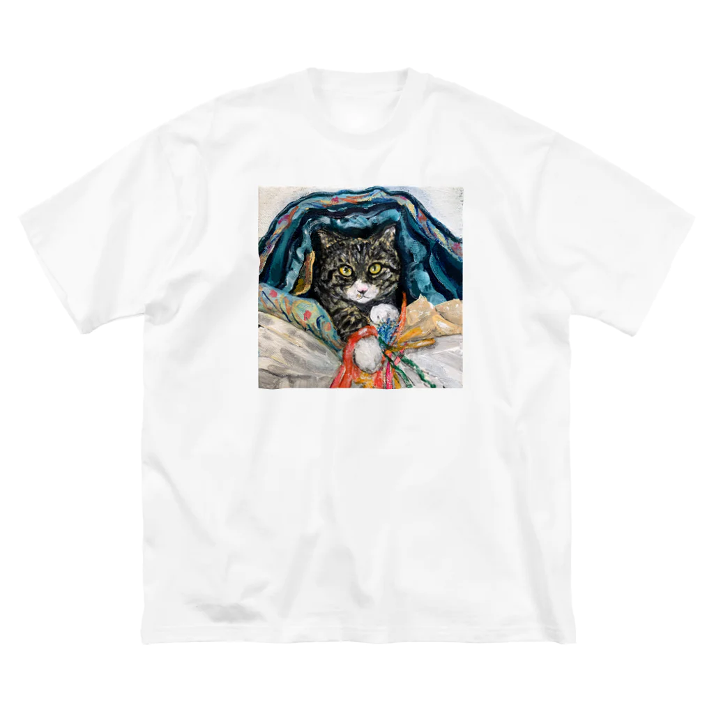 aomanecoのいたずら こねこ ビッグシルエットTシャツ