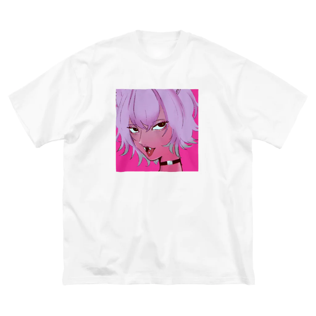 ひめじのおみせのねおねおピンクGALTシャツ ビッグシルエットTシャツ