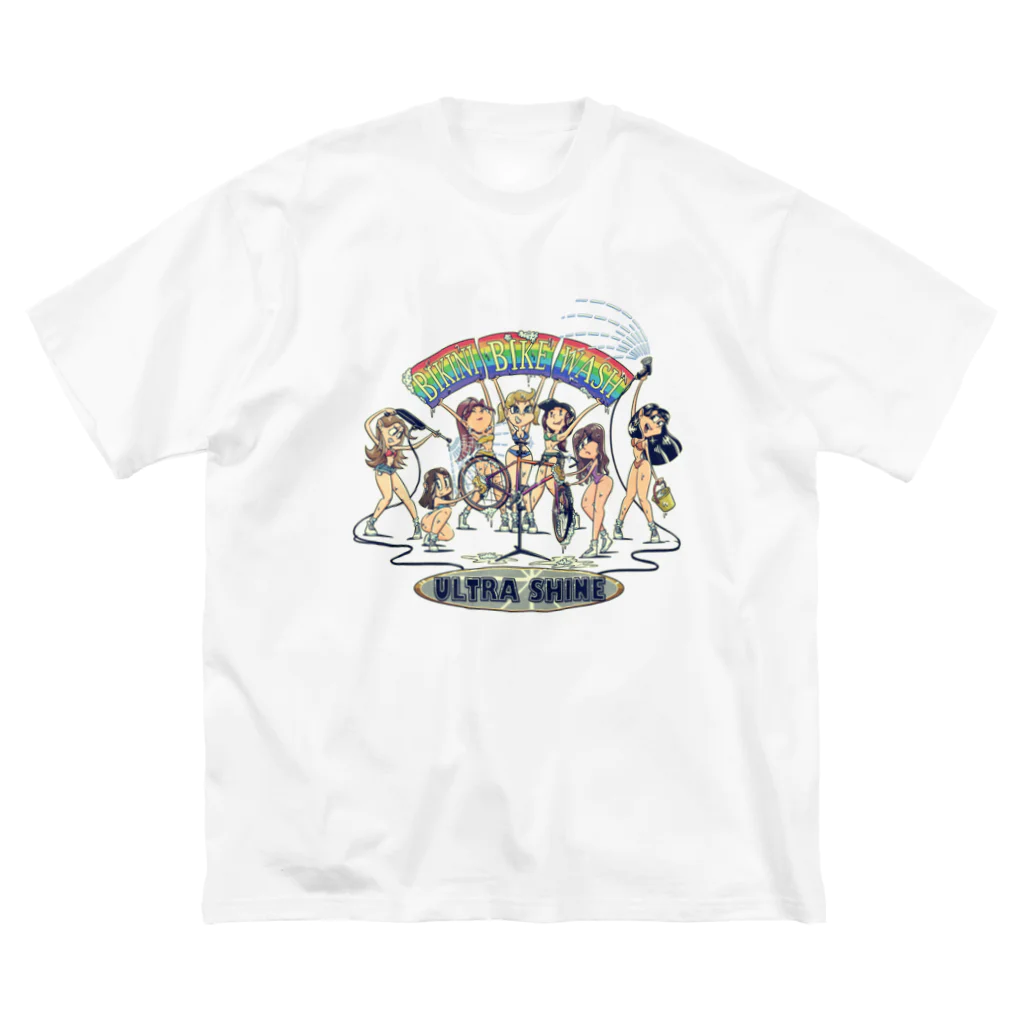 nidan-illustrationの"BIKINI BIKE WASH" ビッグシルエットTシャツ