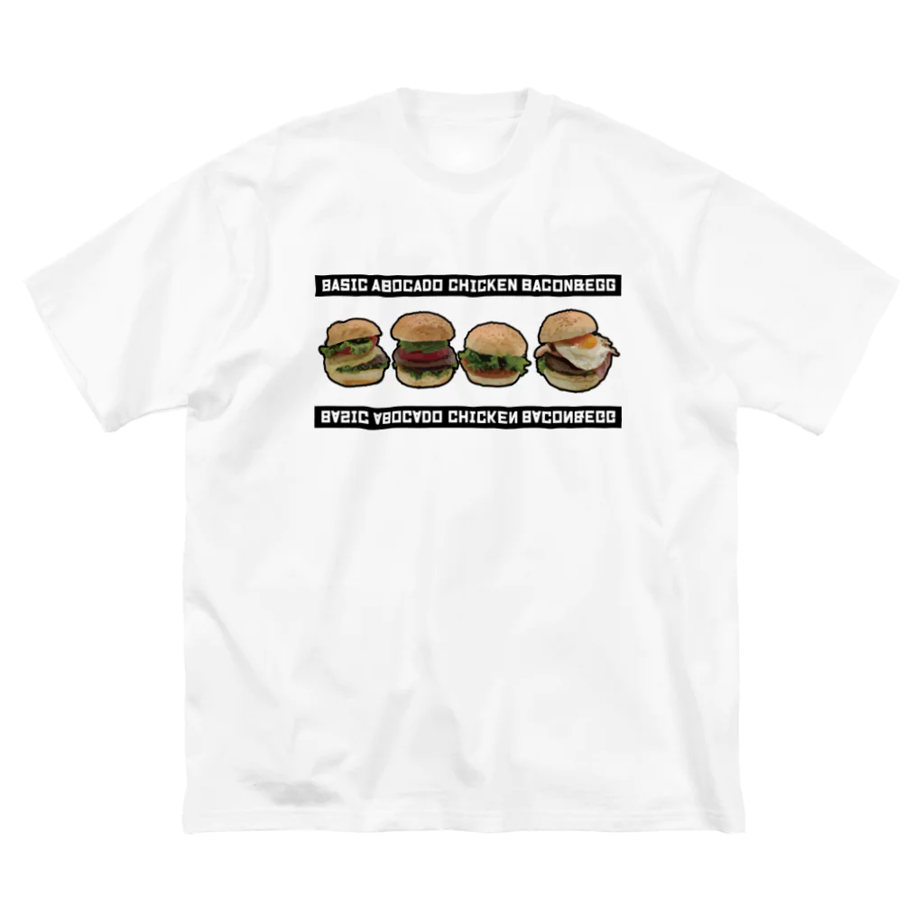 メシテロタイプ（飯テロTシャツブランド）のハンバーガーズ ビッグシルエットTシャツ