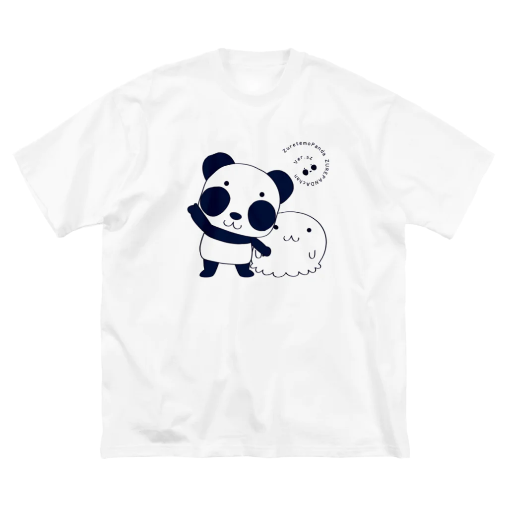 イラスト MONYAAT のズレぱんだちゃんなぞーと一緒 ビッグシルエットTシャツ