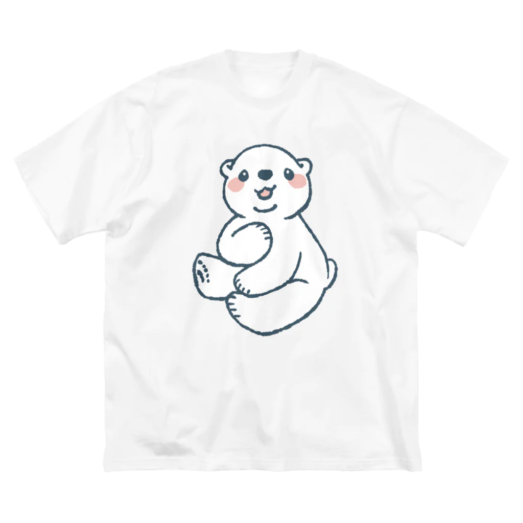 まめふくろうのしろくまちゃん ビッグシルエットTシャツ