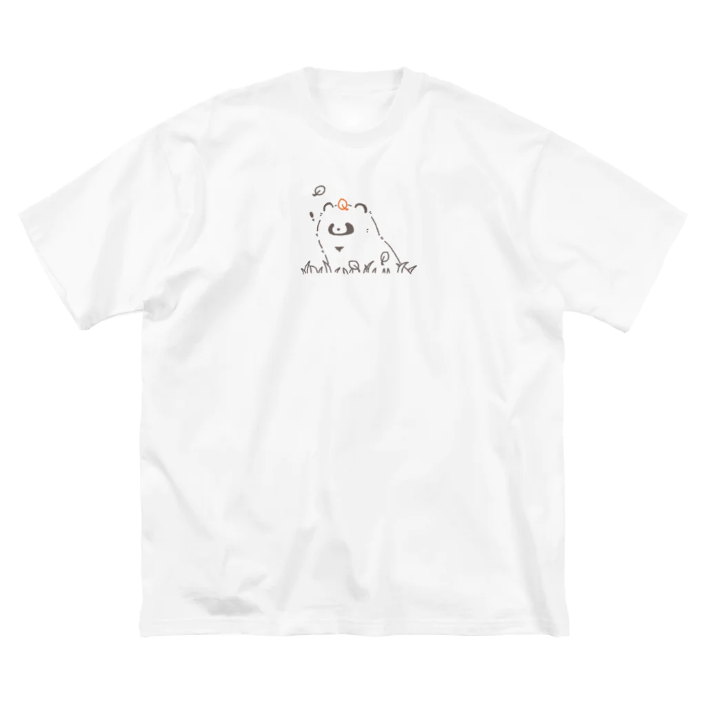 ジーナショップ(たぬき多め)の草むらたぬき ビッグシルエットTシャツ