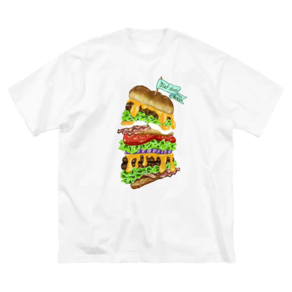 heymar のハンバーガー Big T-Shirt