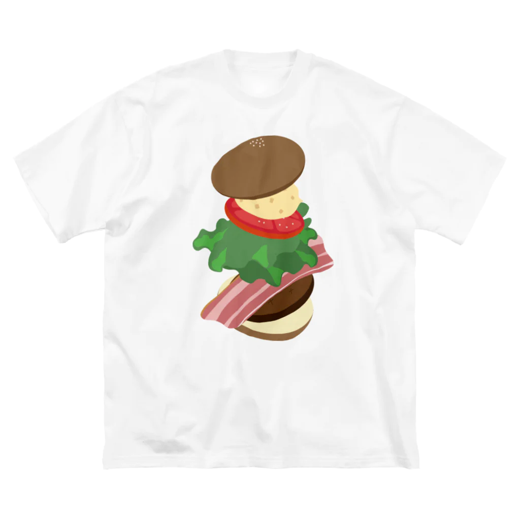 AWESOME HAMBURGERのBLTハンバーガー ビッグシルエットTシャツ