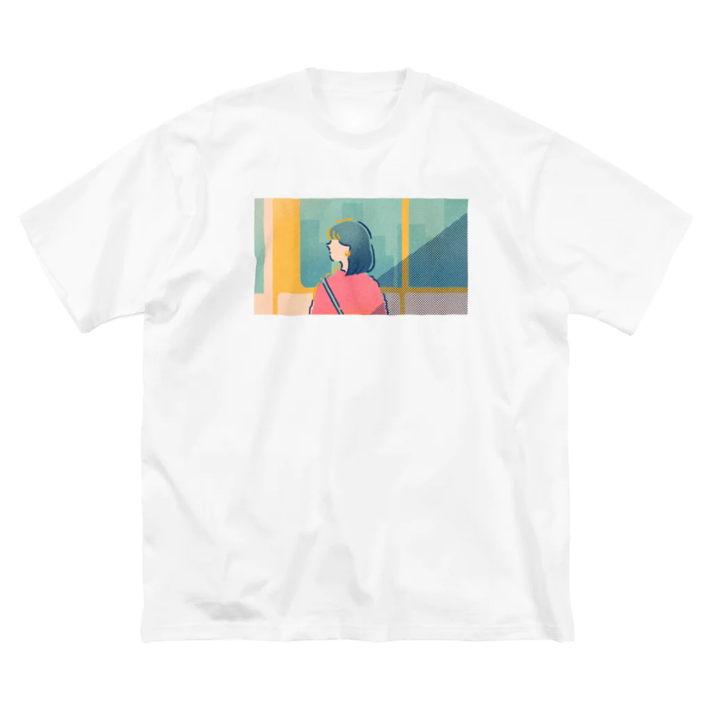 ちゃりんこのでんしゃ ビッグシルエットTシャツ