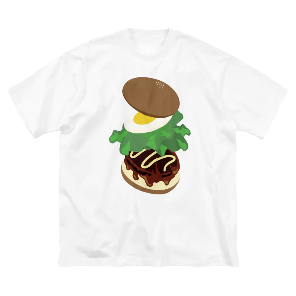 AWESOME HAMBURGERのてりたまバーガー ビッグシルエットTシャツ