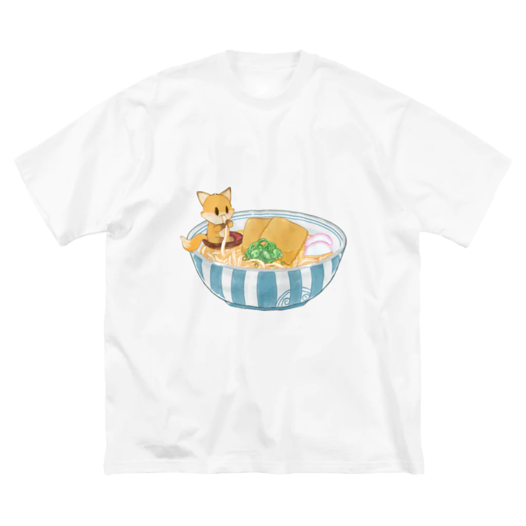 nyaruの特製きつねうどん ビッグシルエットTシャツ