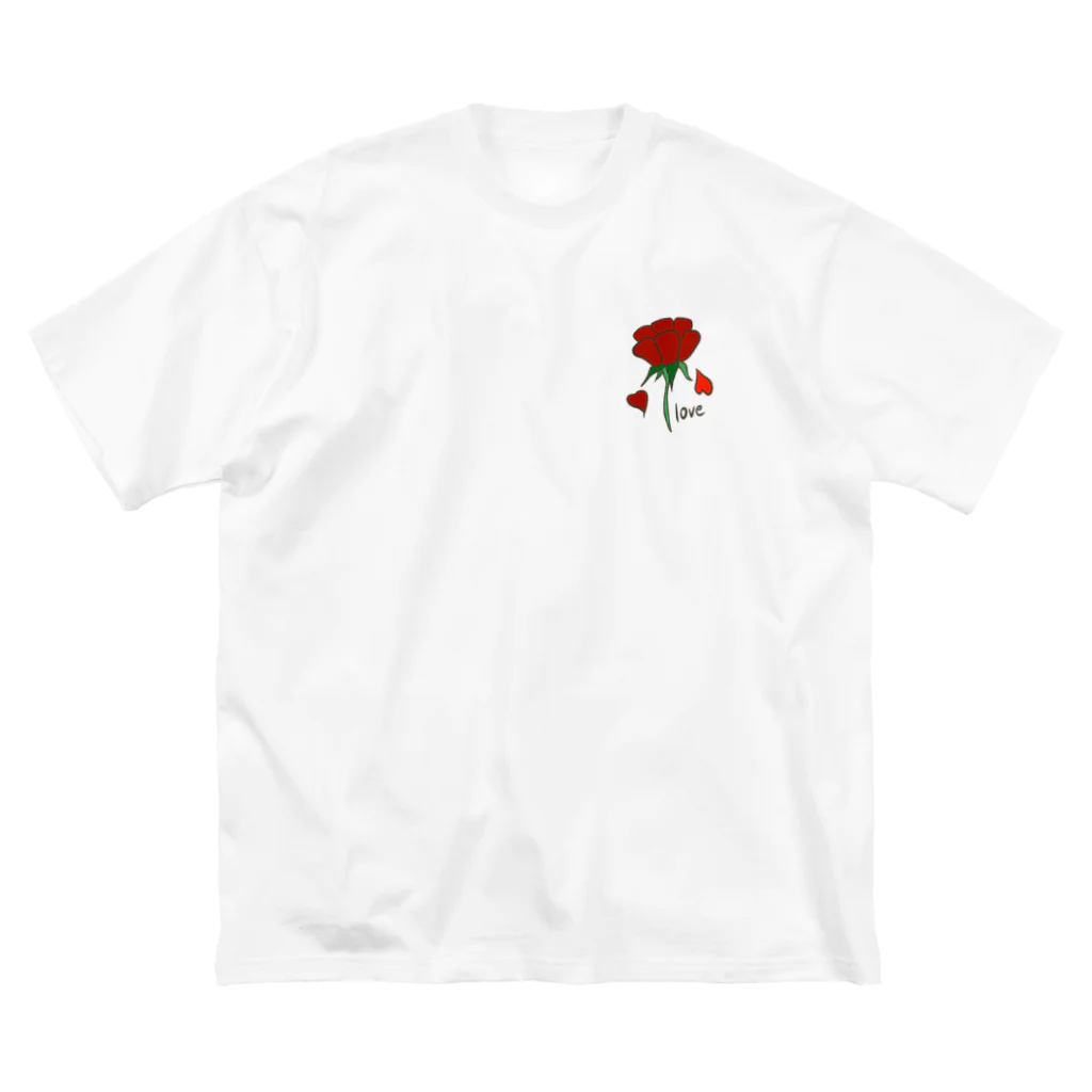 ヨビサクのlove Big T-Shirt