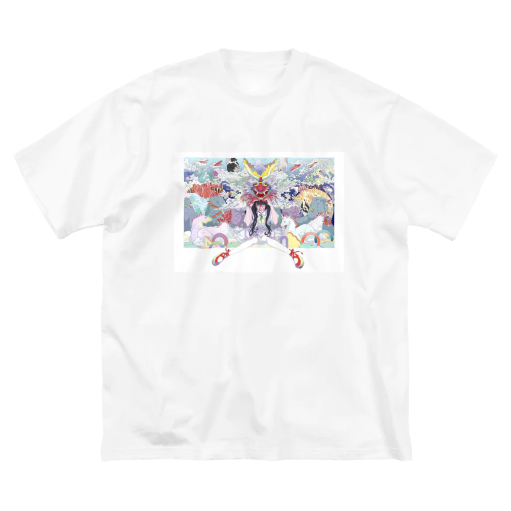 imimの慟哭少女 ビッグシルエットTシャツ