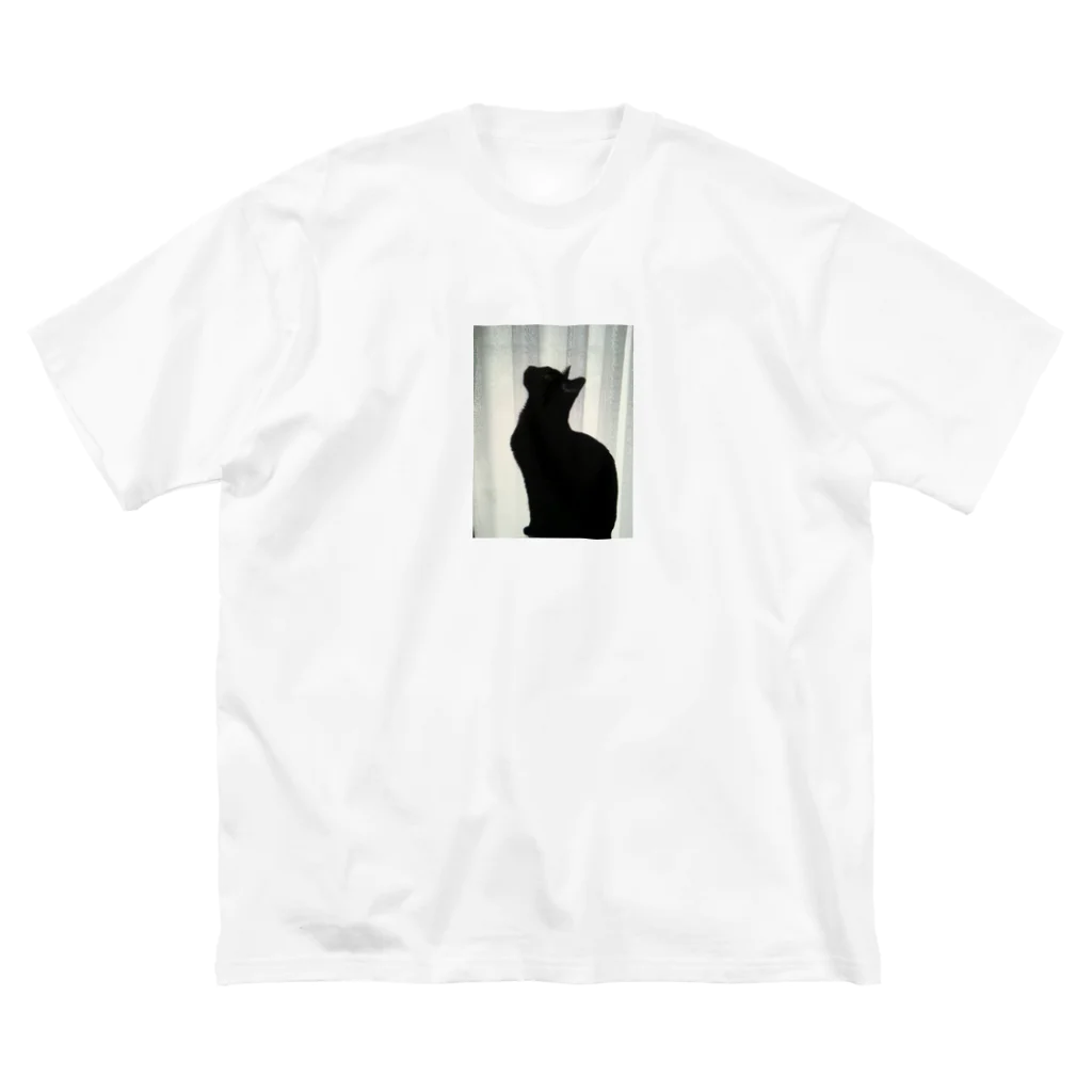 向日葵SHOPの黒猫たずくん♡ ビッグシルエットTシャツ