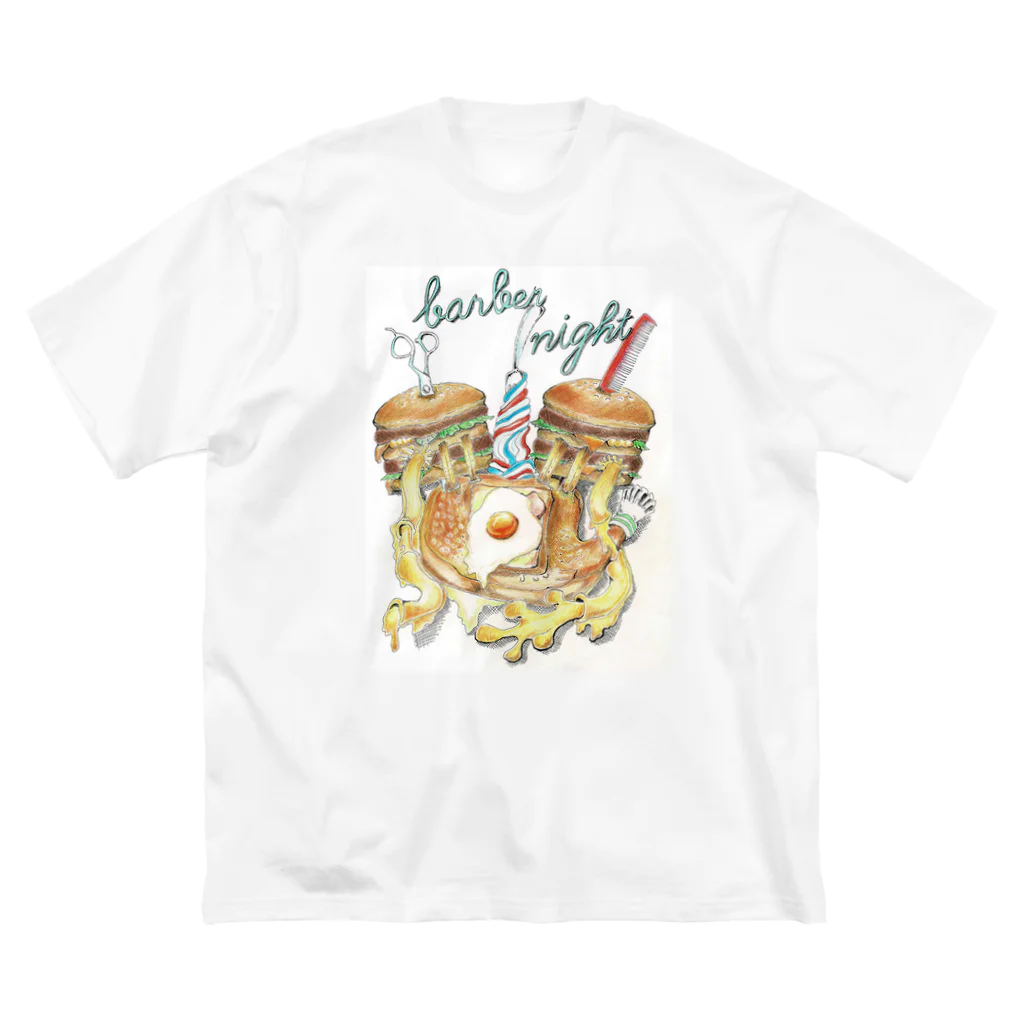 foodies - フーディーズのfoodies - barber night Big T-Shirt