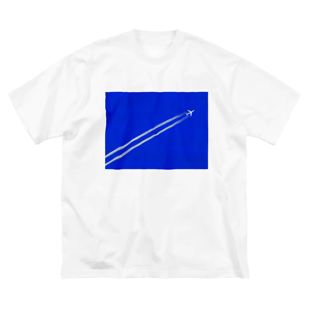 heyhhの飛行機雲 ビッグシルエットTシャツ