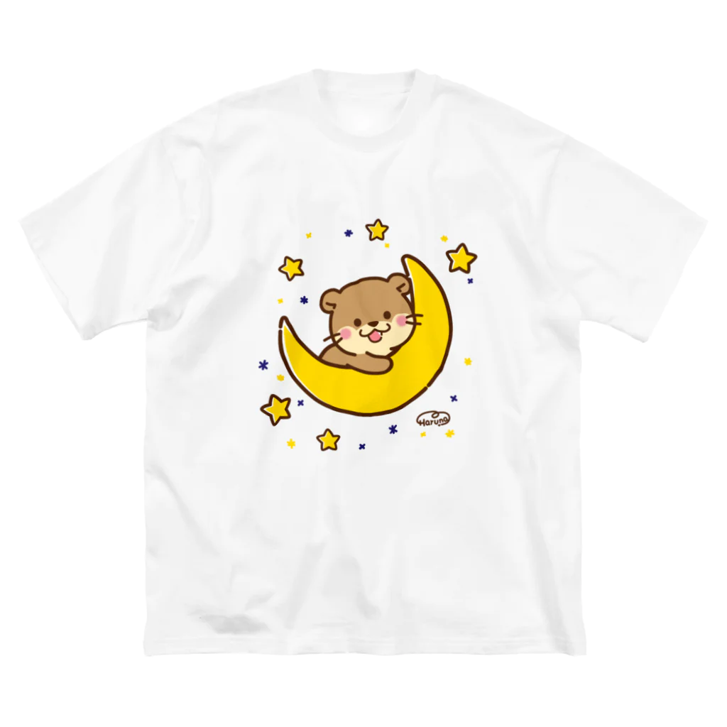 Haruna shopのコツメカワウソ☆夜 ビッグシルエットTシャツ