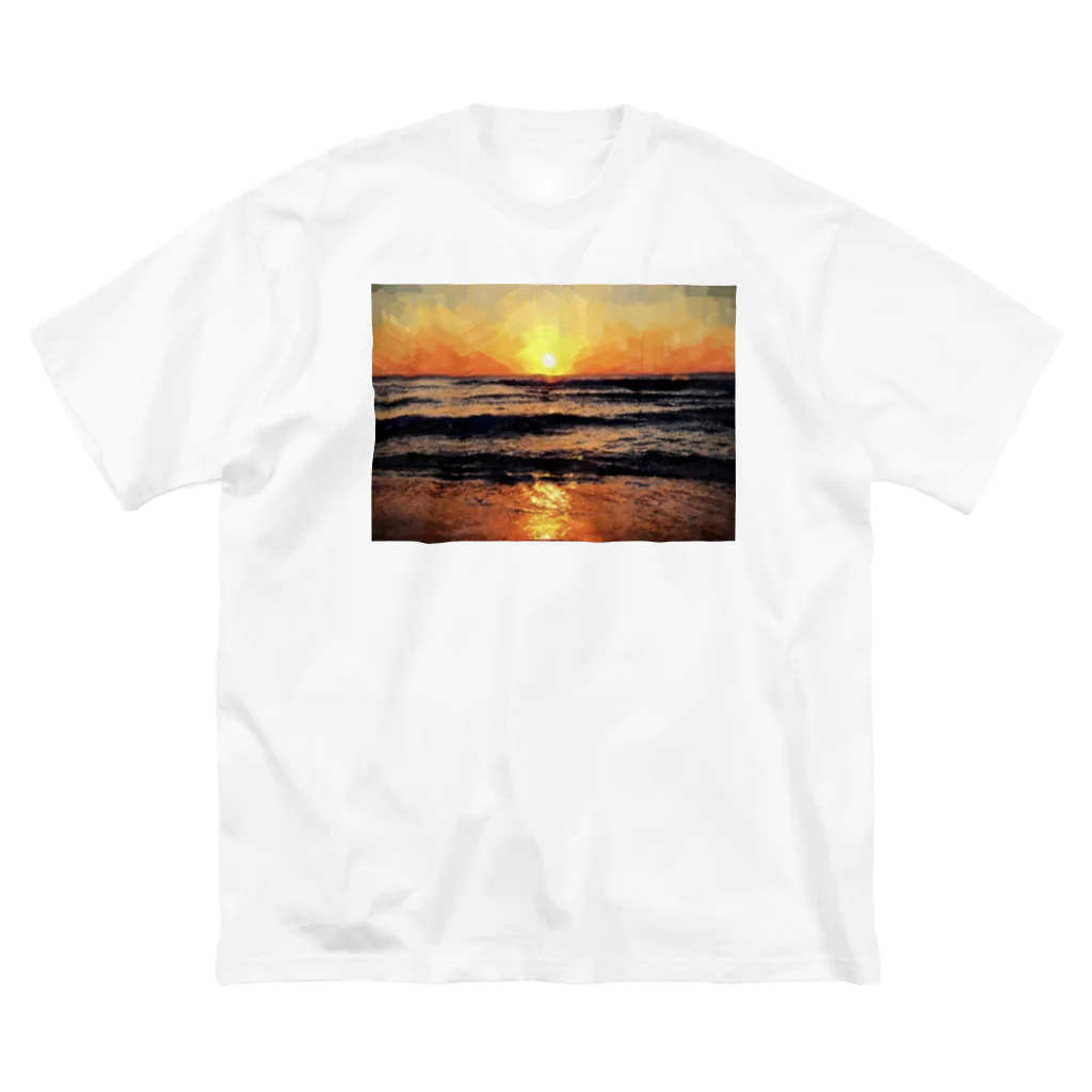 One natureのオレンジ夕日 Big T-Shirt