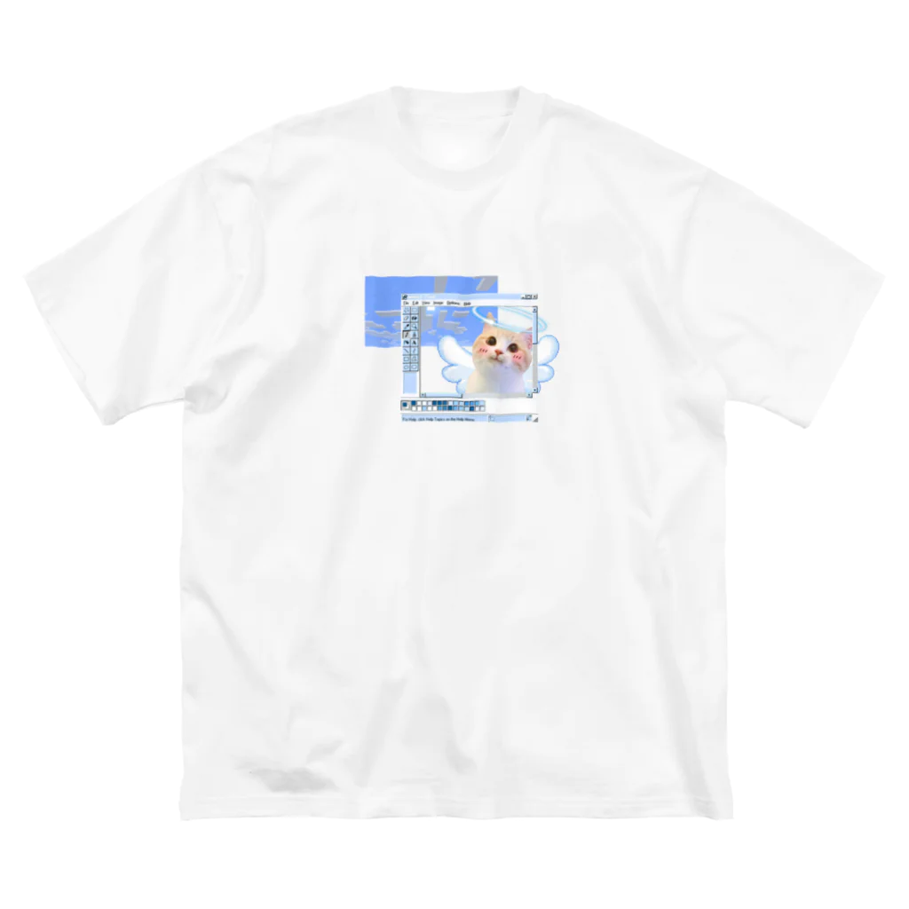 睡眠睡魔の猫サブカル水色 Big T-Shirt