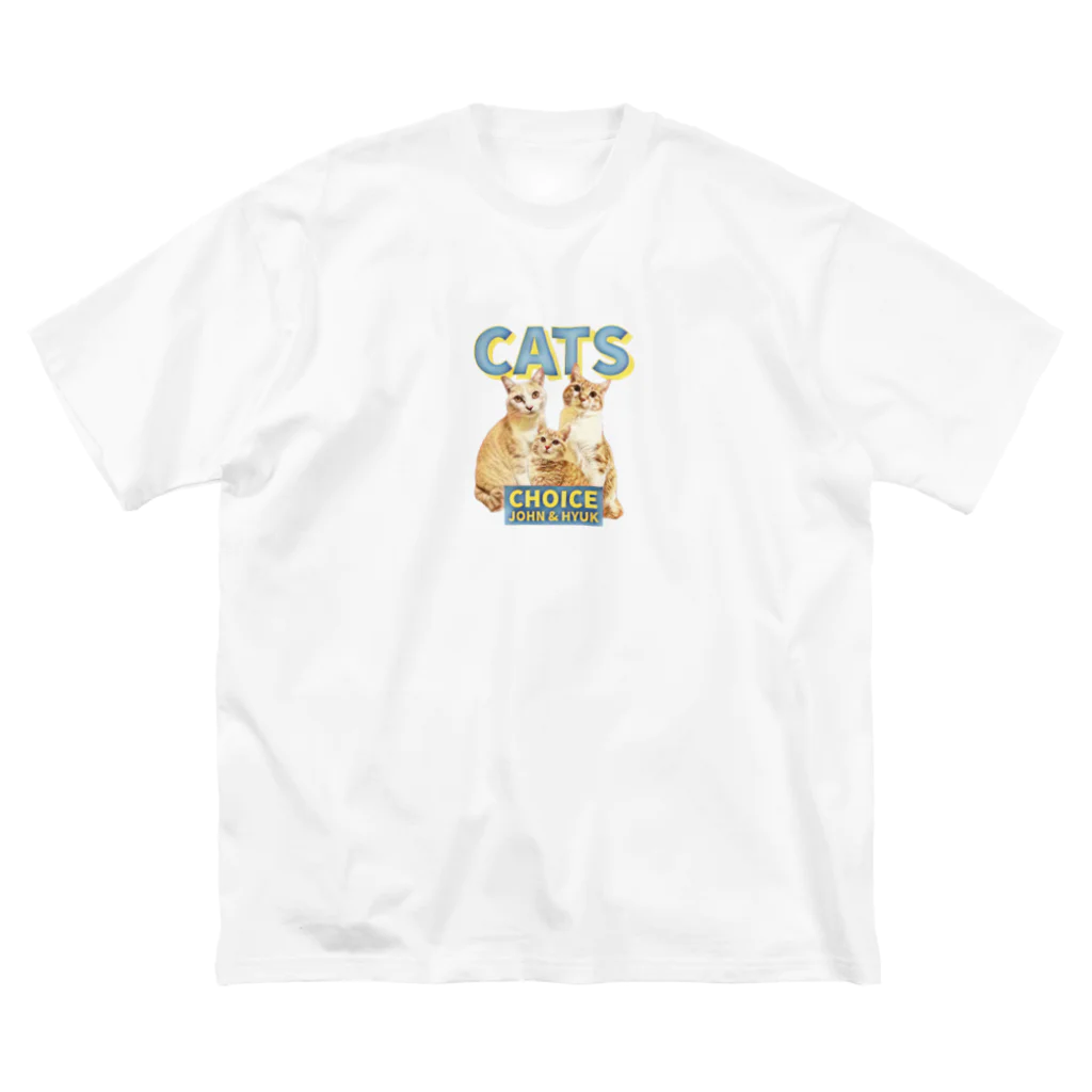 Yaongi_Factoryの3cats ビッグシルエットTシャツ