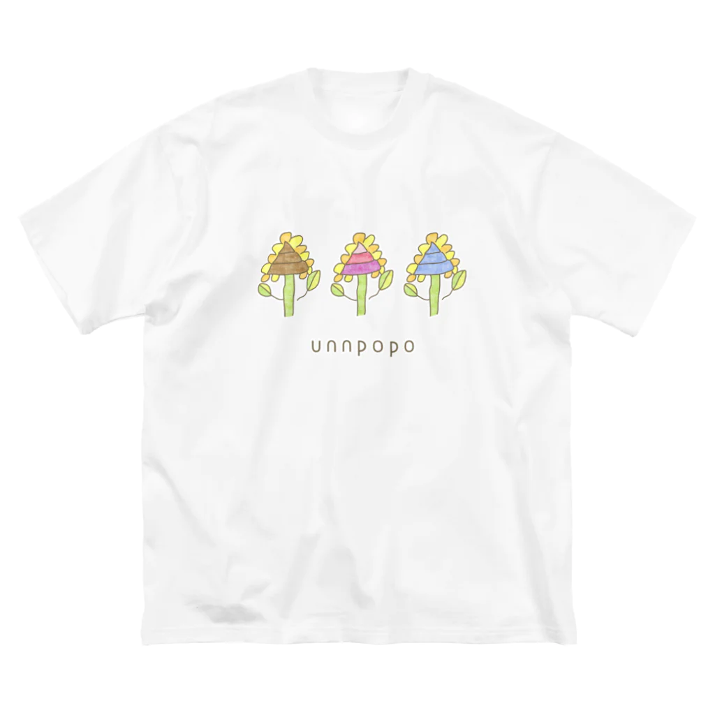 bonnnun ﾎﾞﾝﾇﾝのunnpopo ｳﾝﾎﾟﾎﾟ ビッグシルエットTシャツ