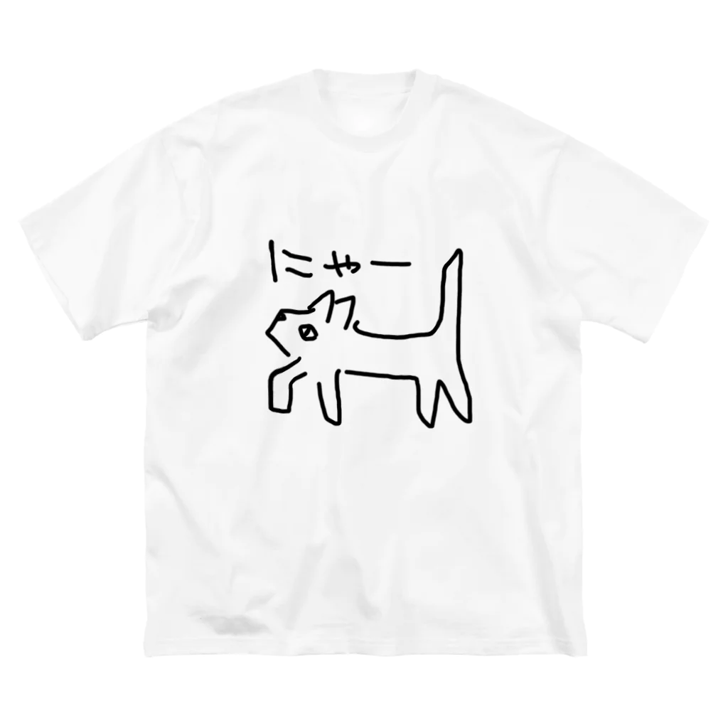 ののの猫屋敷の【テト】 ビッグシルエットTシャツ