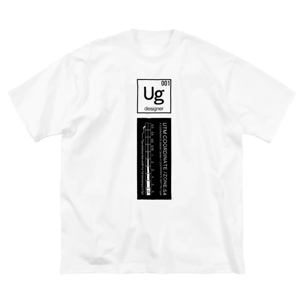 UG001 / Apparel lineのUG001 Chemical symbol ビッグシルエットTシャツ