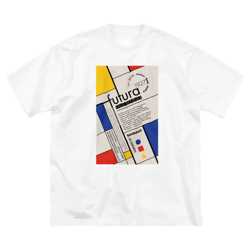 No.30_DesignWorks typographyのFutura Typography Design  Big T-Shirt