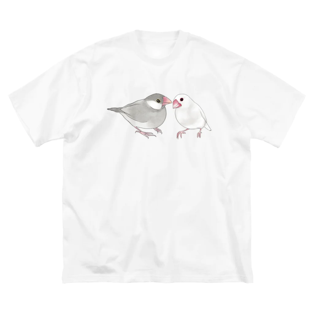 まめるりはことりの幸せ文鳥ちゃん【まめるりはことり】 Big T-Shirt