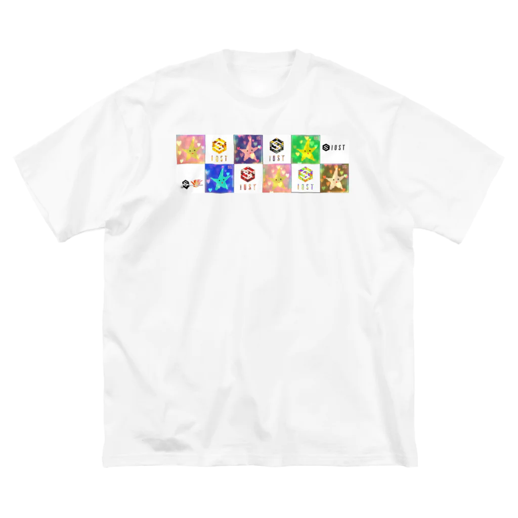 IOST_Supporter_CharityのIOST【ロゴ+如月スター】 ビッグシルエットTシャツ