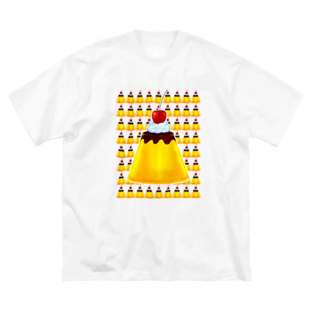 ✨🌈✨ユラクラカン🇯🇵 ✨🌈✨の🌟🍮🌟ハッピープリンワールド🌟🍮🌟 ビッグシルエットTシャツ