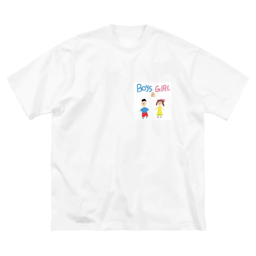 絵が下手な人。のBoys & Girls Big T-Shirt