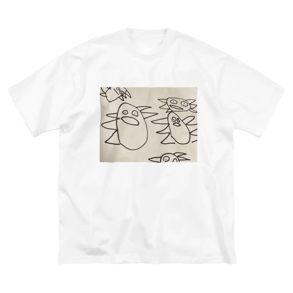 fukfukのno2.にょいーん ビッグシルエットTシャツ