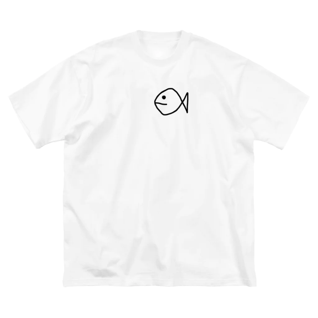 NOサカナNOライフのサカナ　BIG EYE ビッグシルエットTシャツ