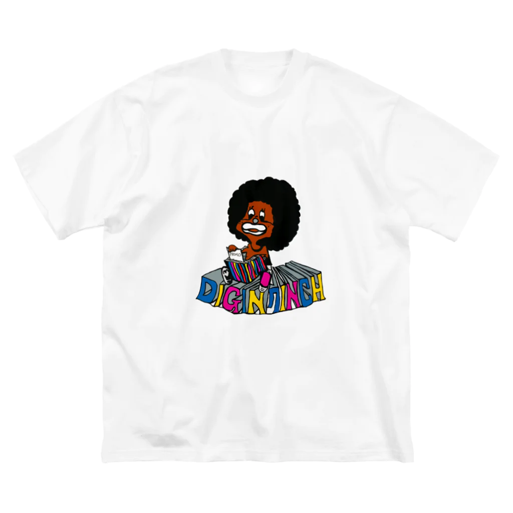 Posagodardy  ポサゴダルディのAfro Kun   Big T-Shirt