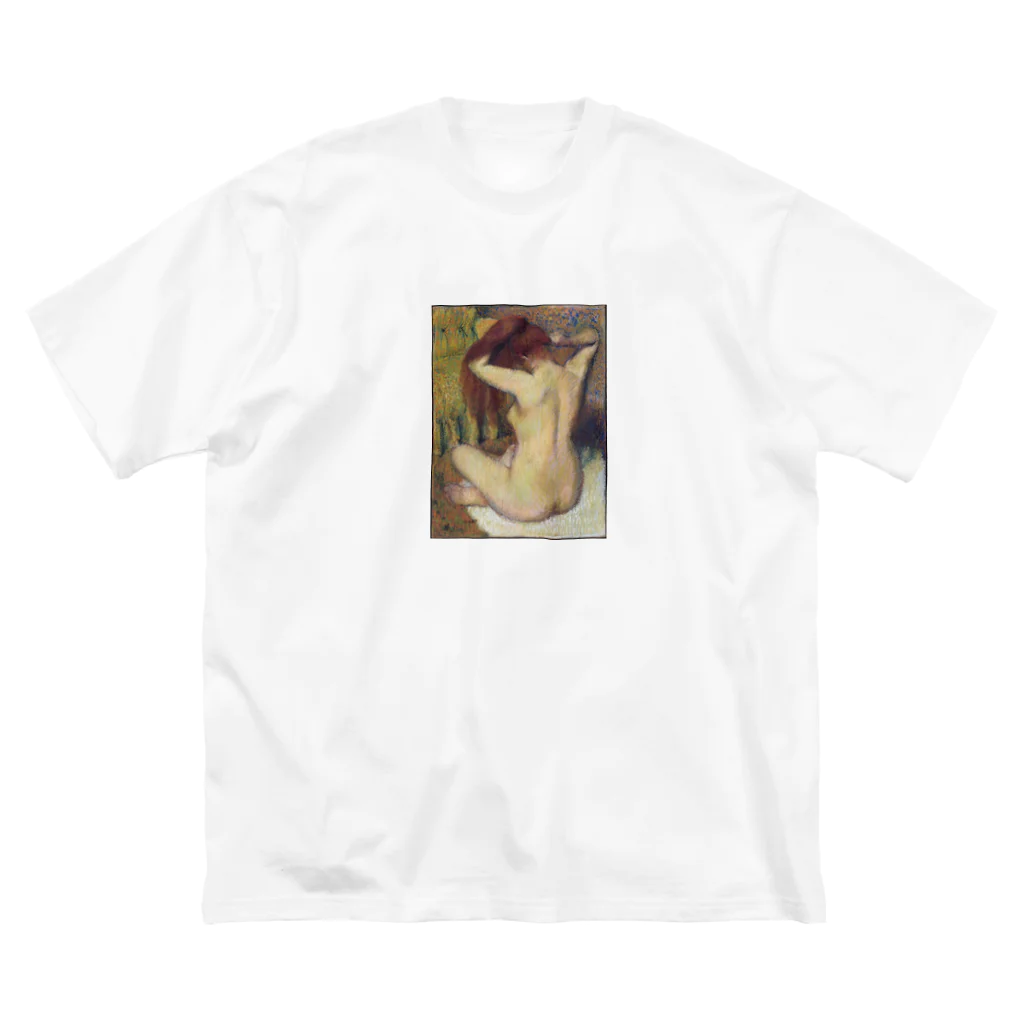 Masterpieceのエドガー・ドガ 　/　彼女の髪をとかす女性　Woman Combing Her Hair ca. 1888–90 Big T-Shirt