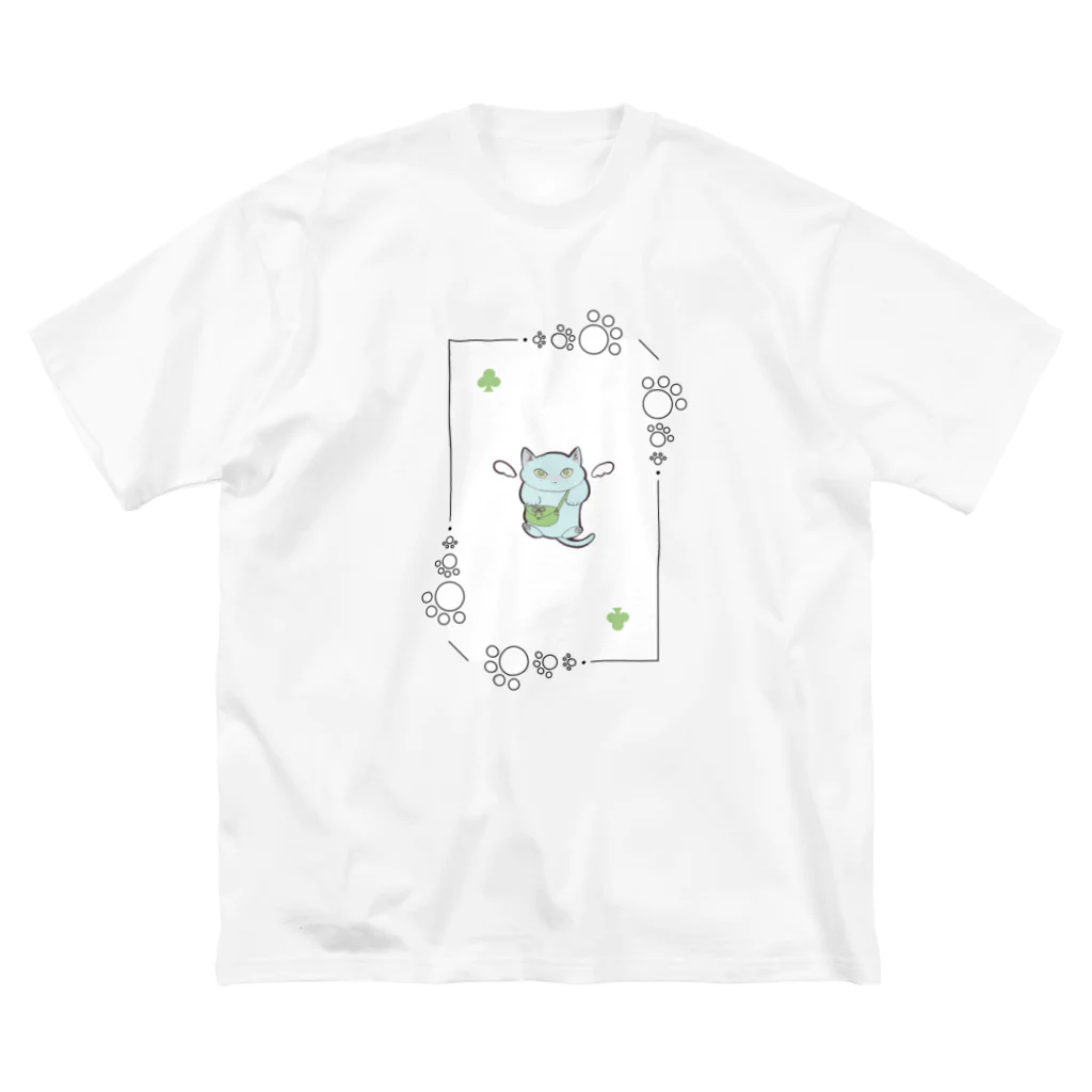 いろはにゃんこ堂のにゃんこトランプ♧(つばさ猫さん) ビッグシルエットTシャツ