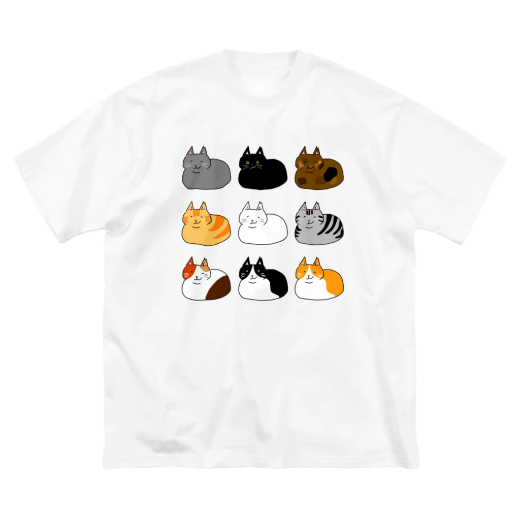 WataMayuroom☆の色んなお猫様達 ビッグシルエットTシャツ