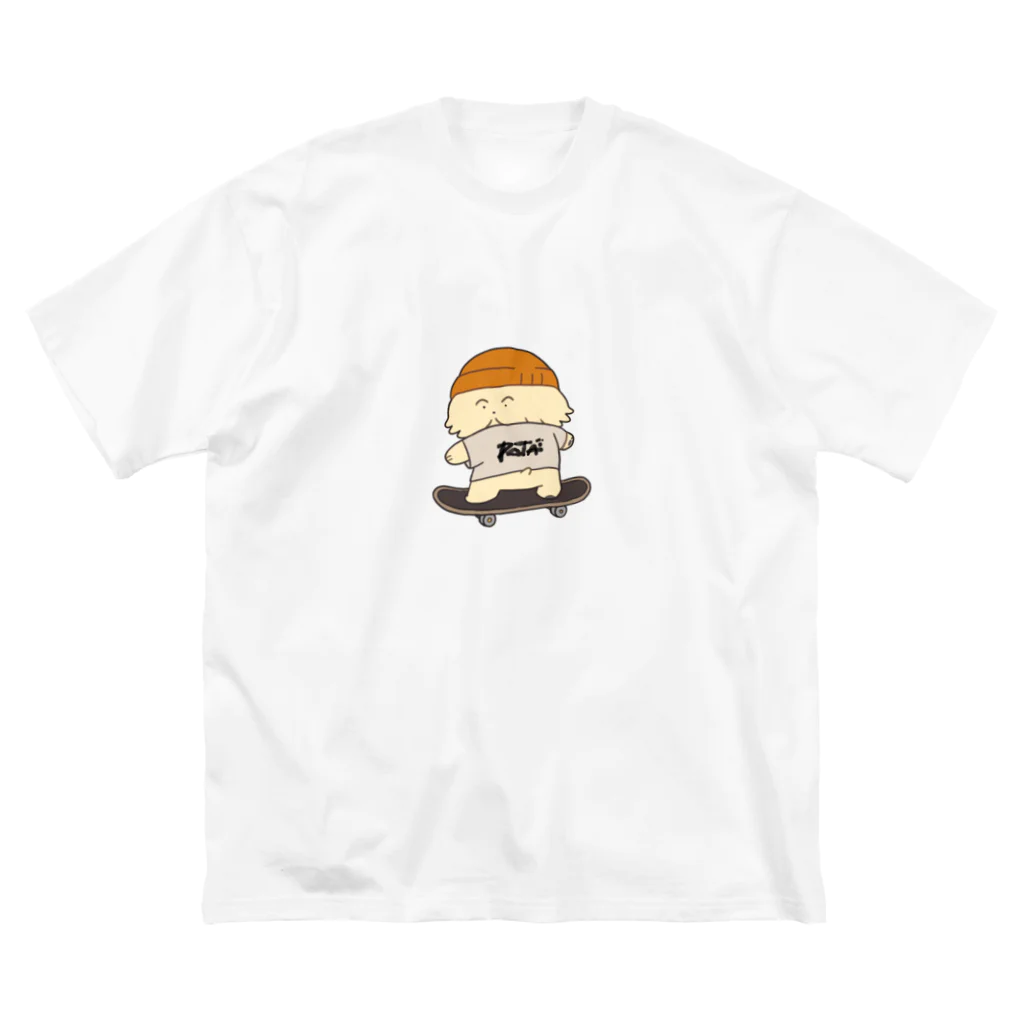 ぽたの犬小屋のスケーターぽた ビッグシルエットTシャツ