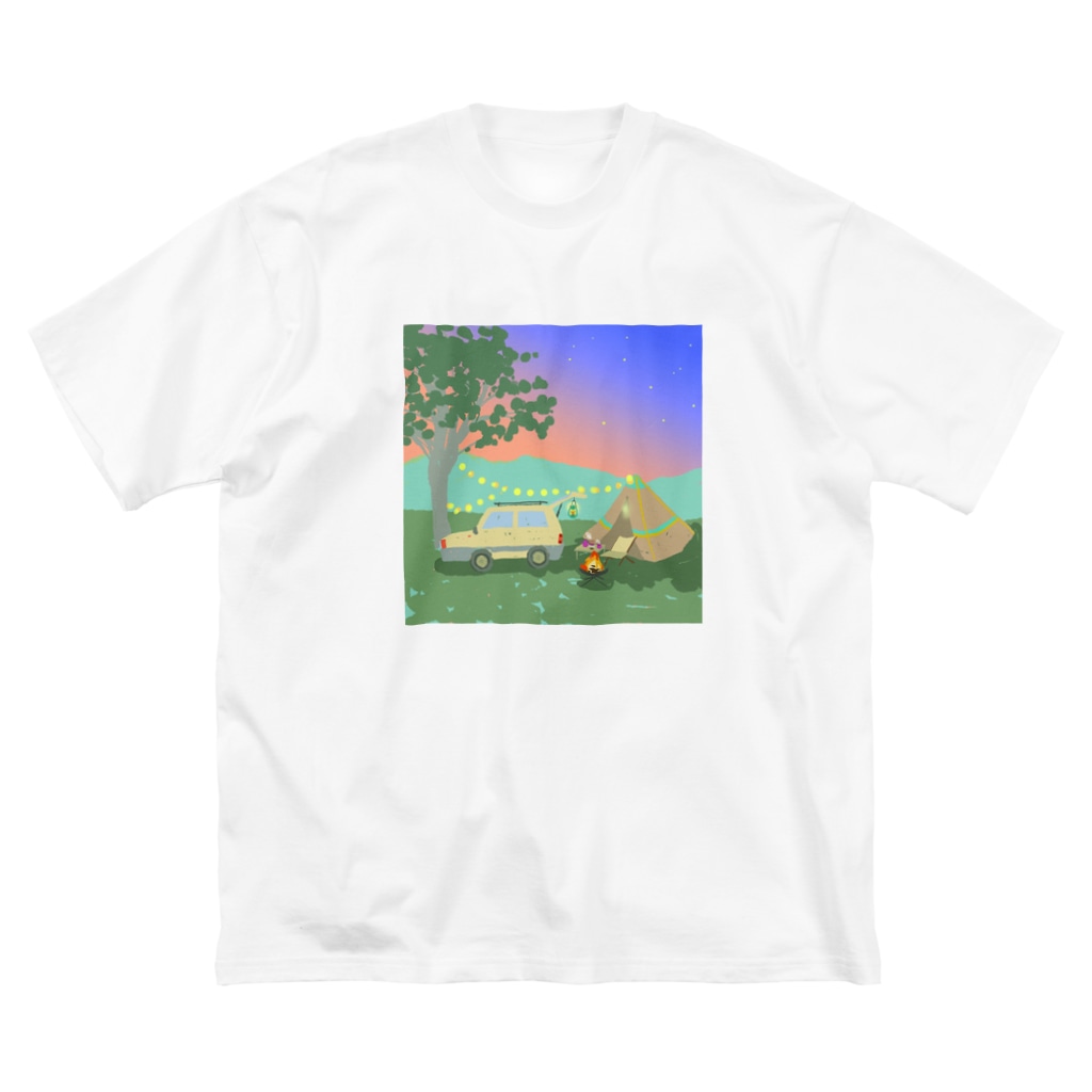 pandaticsのゆうぐれキャンプ Big T-Shirt